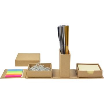 Cardboard Cube Desk Organizer