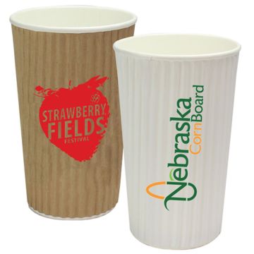 16oz Rippled Simplicity Paper Cup	
