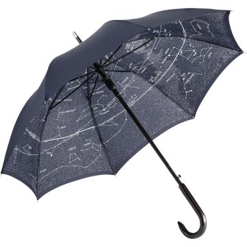 FARE Woodshaft AC Regular Umbrella With Constellation Design Inside Cover