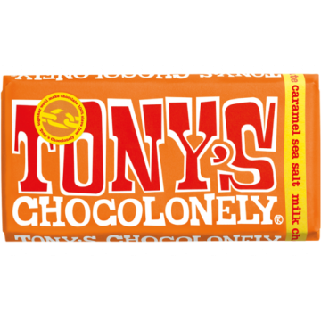 Tonys Chocolonely - Milk Chocolate Bar With Caramel & Sea Salt