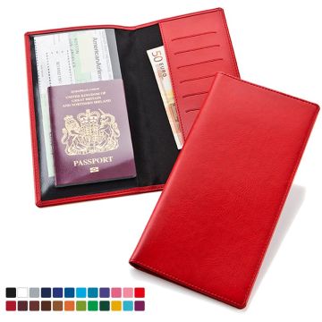 Belluno Travel Wallet With One Clear Pocket And One Material Pocket With Card Slots