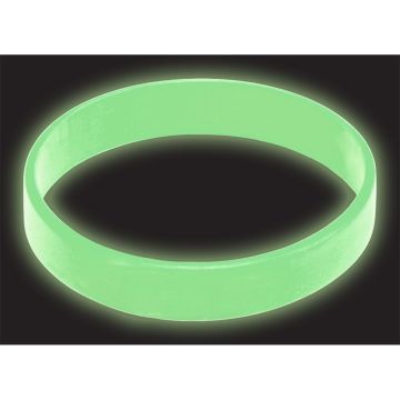 Silicone Wristbands - Glow in the Dark - Printed