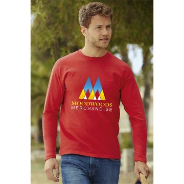 Fruit of the Loom Long Sleeve Value T-Shirt - Coloured