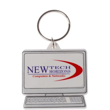 Recycled Computer Shape Keyring