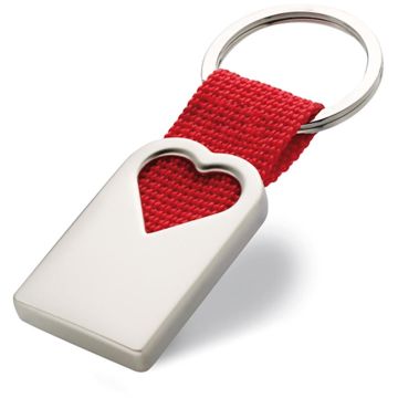 Bonheur Heart Metal Key Ring
