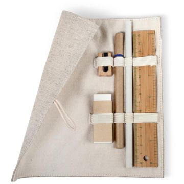 Ecoset Stationary Set In Cotton Pouch