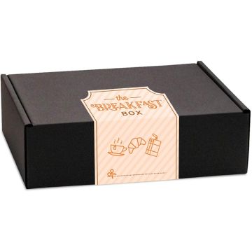 Gift Boxes - Midi Black Gift Box - Breakfast Editon
