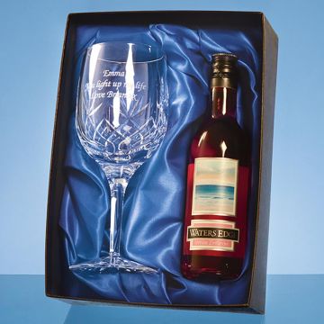 Blenheim Single Goblet Gift Set with a 18.7cl Bottle of Rose Wine