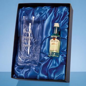 Blenheim High Ball Gift Set with a 5cl Miniature Bottle of Bacardi