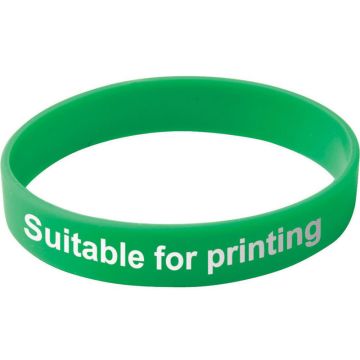 Adult Silicone Wristband (UK Stock: Available in Red Blue Green or Yellow)