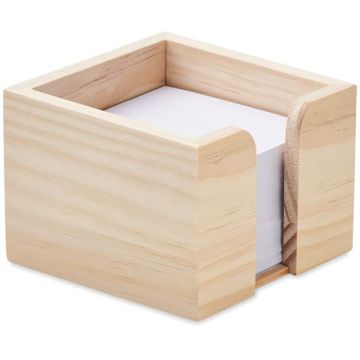 Sequoia Wooden Memo Cube 600 Plain