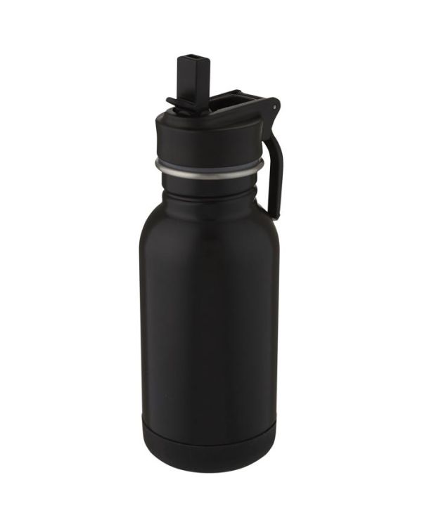 Lina 400 ml Stainless Steel Sport Bottle With Straw And Loop