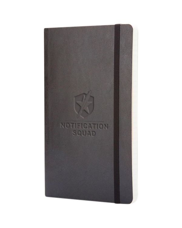 Promotional Deluxe Hardcover A5 Notebook With Coloured Side from Fluid  Branding | Notebooks