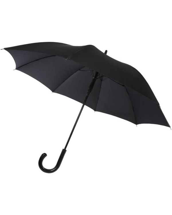 Fontana 23" Auto Open Umbrella With Carbon Look And Crooked Handle