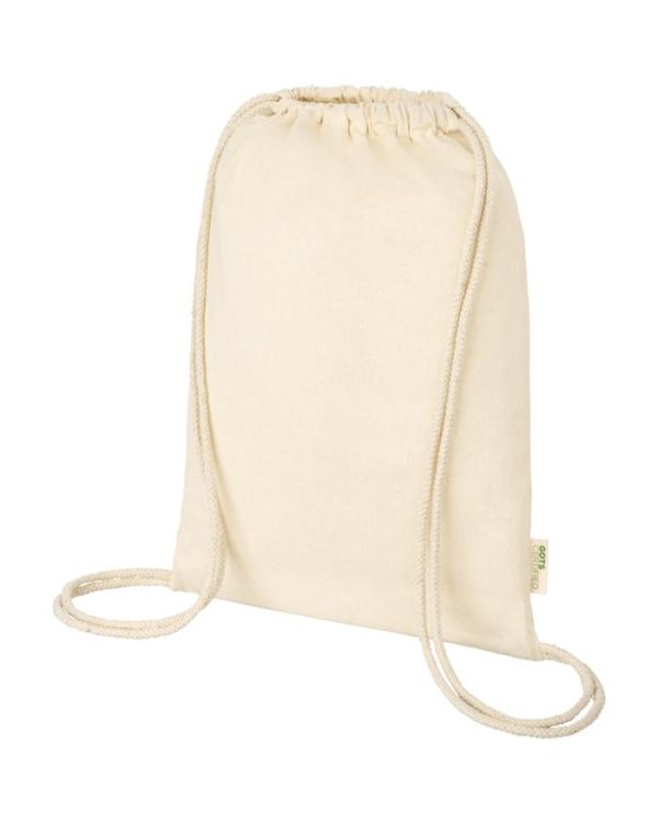 Orissa 140 g/m² Gots Organic Cotton Drawstring Backpack 5L