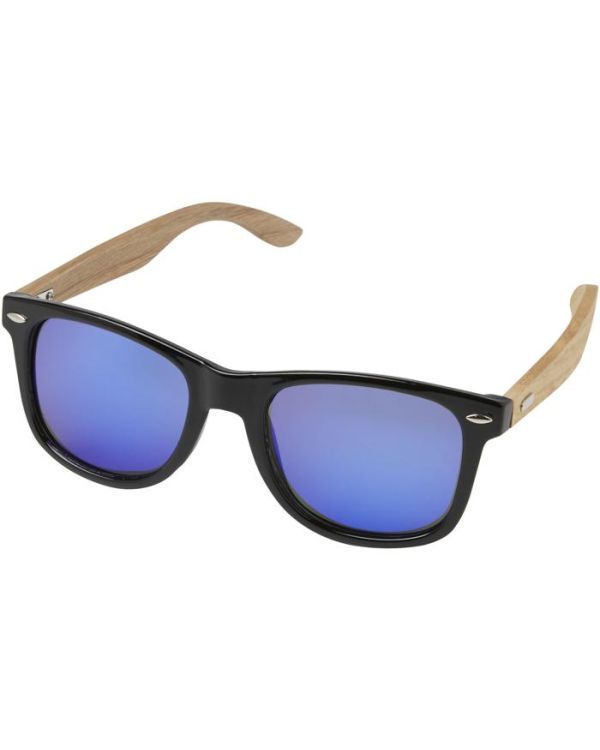 Hiru RPET/Wood Mirrored Polarized Sunglasses In Gift Box