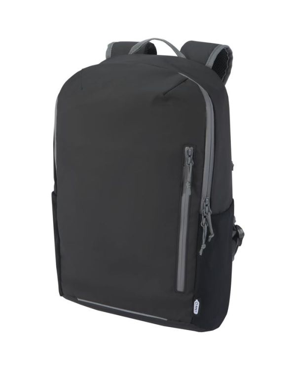Aqua 15" GRS Recycled Water Resistant Laptop Backpack 21L