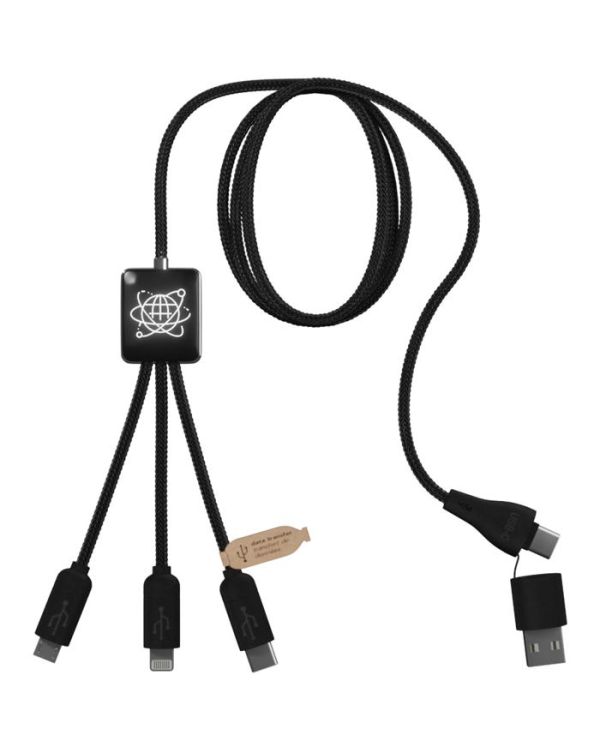 SCX.Design C45 5-In-1 RPET Charging Cable With Data Transfer