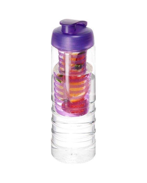 H2O Active Treble 750 ml Flip Lid Bottle & Infuser