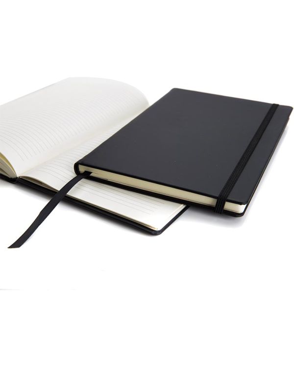 Torino A5 Casebound Notebook With An Elastic Strap