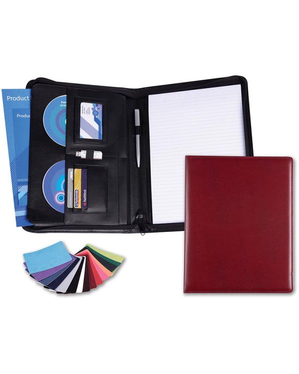 A4 Deluxe Zipped Conference Folder In Belluno