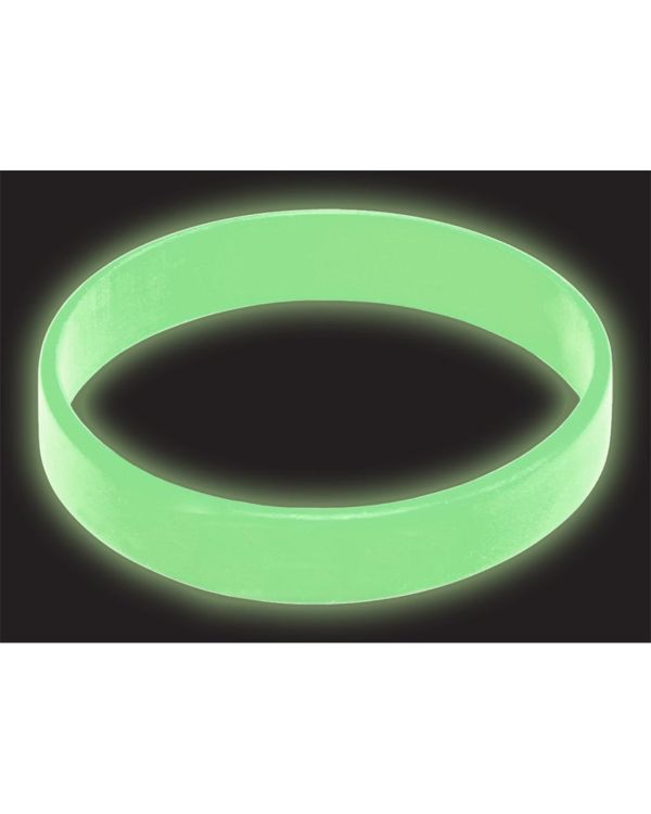 Silicone Wristbands - Glow in the Dark - Printed