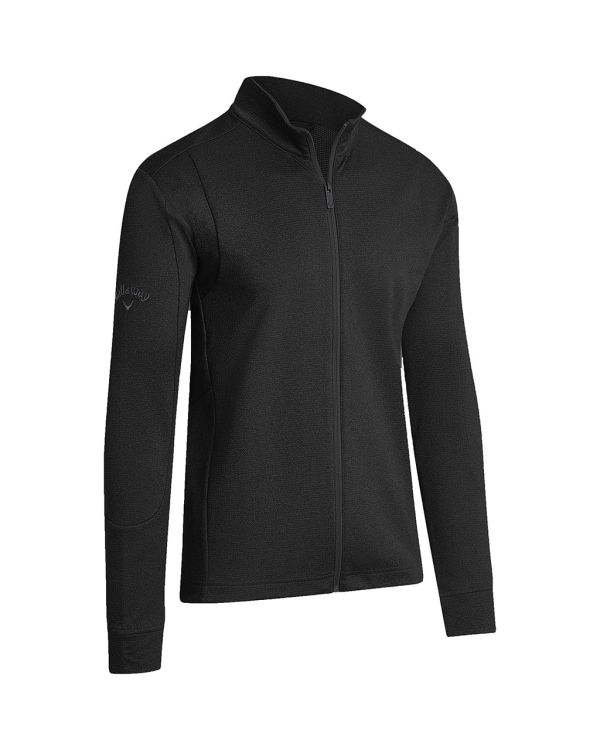 Callaway Gent's Full Zip Waffle Golf Pullover With Embroidery To 1 Position