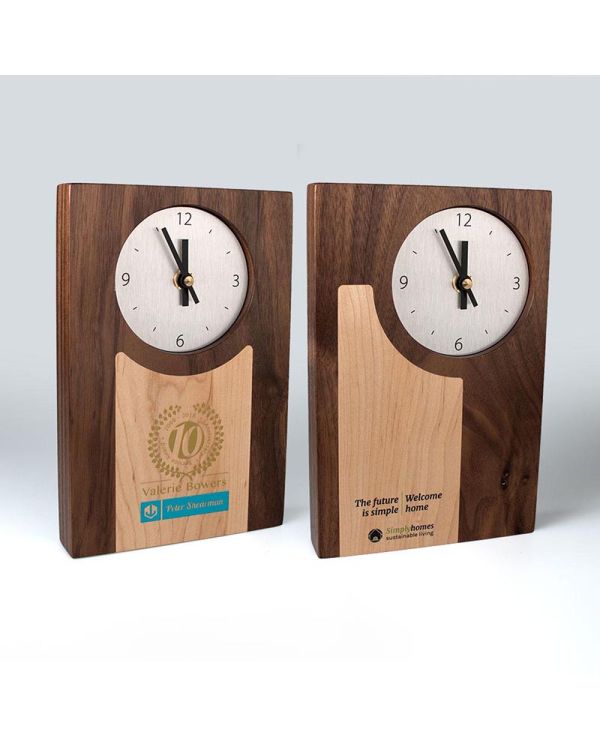 Real Wood Clocks With Inlays
