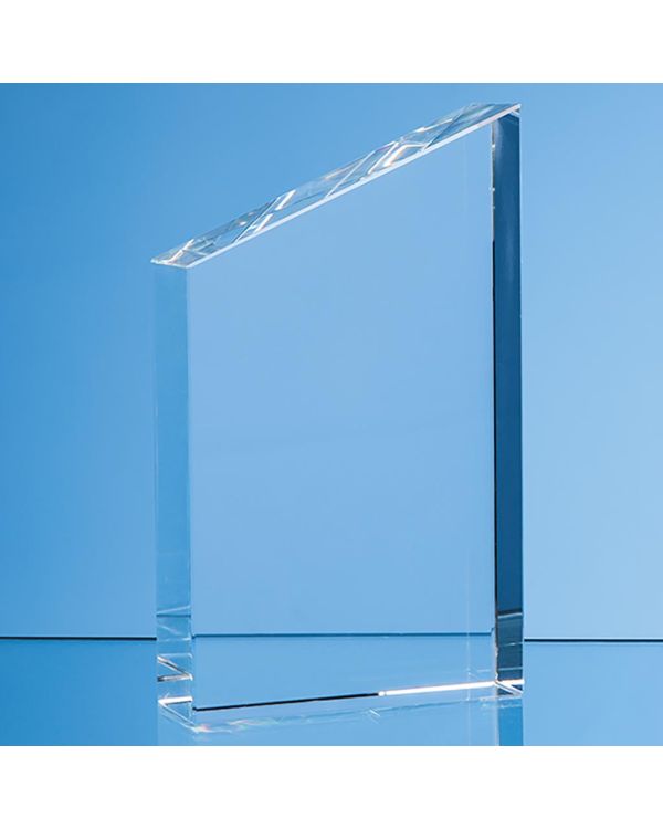 15.5cm Optical Crystal Diagonal Slope Award