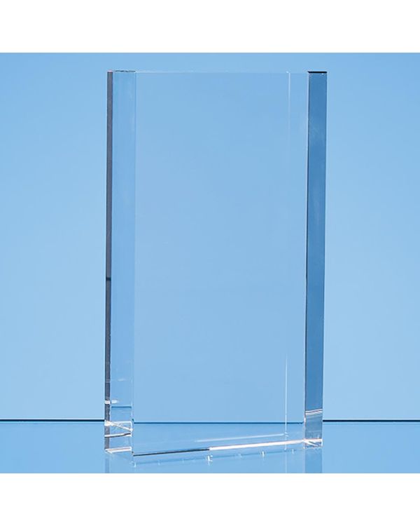 17cm x 10cm Optical Crystal Rectangle Award, H or V