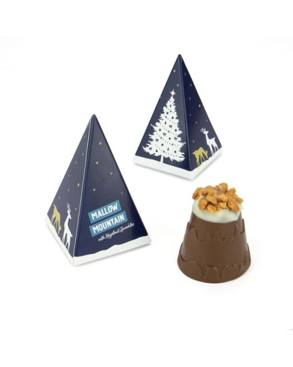 Winter Collection – Eco Pyramid Box - Mallow Mountains - with Hazelnut Sprinkles