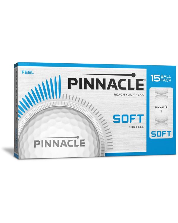 Pinnacle Soft Printed Golf Balls Boxed In 15s