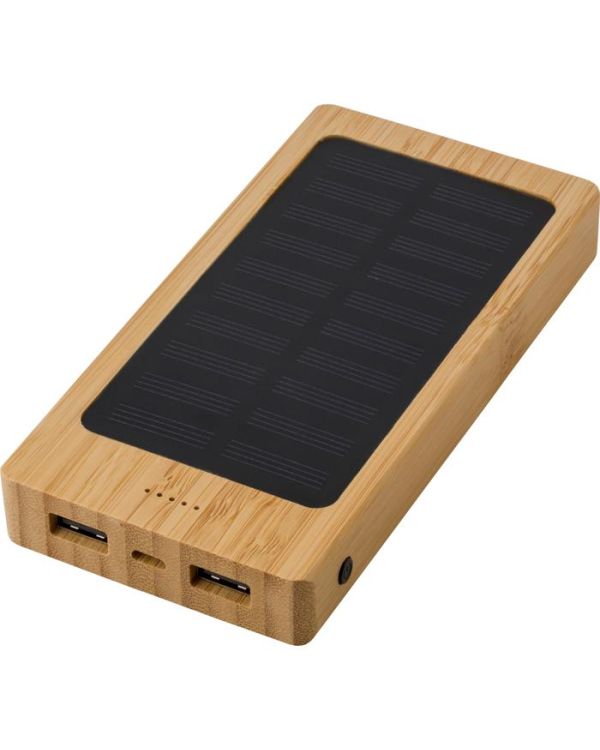 Bamboo Solar Powerbank - 10,000mAh