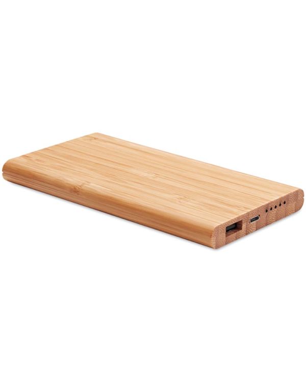 Arena Wireless Power Bank In Bamboo