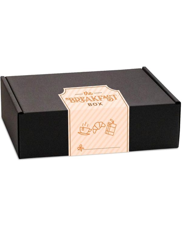 Gift Boxes - Midi Black Gift Box - Breakfast Editon