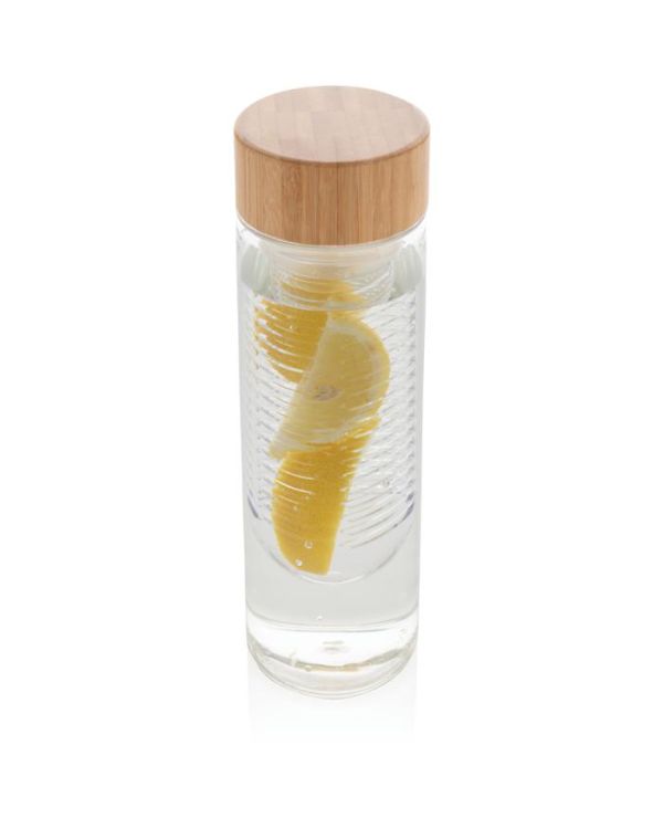 Infuser Bottle With Bamboo Lid
