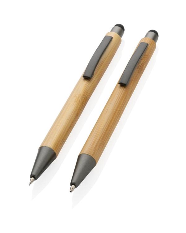 FSC Bamboo Modern Pen Set In Box
