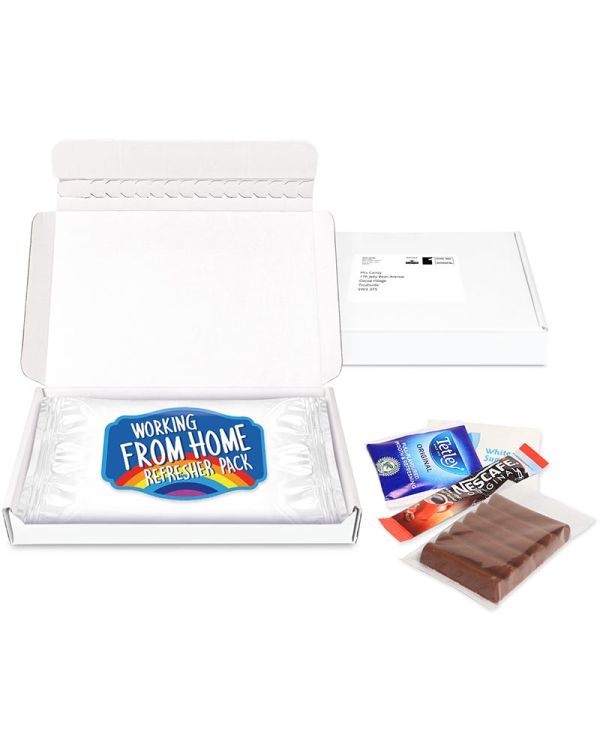 Gift Boxes - Mini White Postal Box - Jelly Bean Flow Bag - DIGITAL PRINT