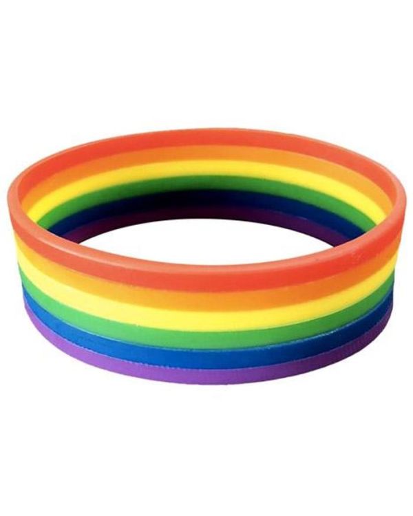 Rainbow Silicone Wristband